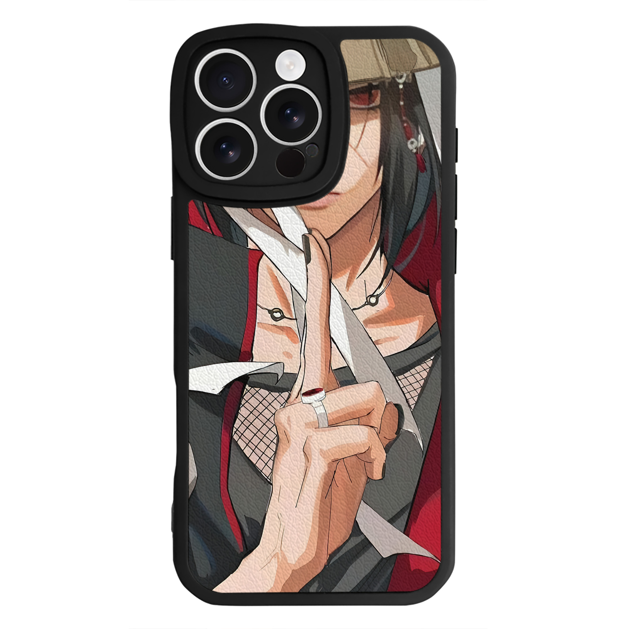 （画像用） NARUTO -ナルト- NARUTO -ナルト- 疾風伝 【iPhone 16シリーズ対応】シリコンスマホケース（レザー調） 材質：シリコン